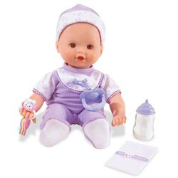 Childrens Toyshop  Toys : Little Mommy Real Loving Baby Cuddle & Coo Doll - Lavender Velour/White Outfit