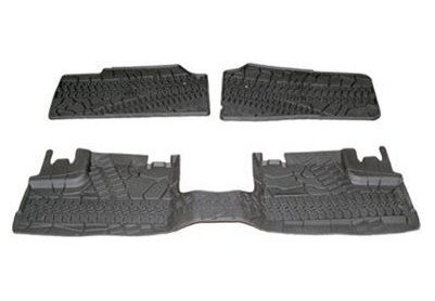 spec 2007-2013 Jeep Wrangler 4Door Front and Rear Slush Mats-3 Piece Set OEM