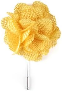 Suited Man Men's Burlap Pin Lapel Flower
