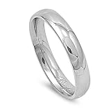 Stainless Steel Wedding Band - Comfort Fit