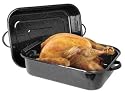 Granite Ware 21-1/4 x 14-1/8x 8-1/2 Inch Covered Rectangular Roaster