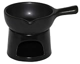 エムズスタイル チーズフォンデュセット 手付きソースパン19cm ブラック MS-30023