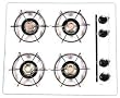 Brown 24" Gas Cooktop Pilotless Ignition White *CLOSEOUT*