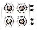 Brown 24" Gas Cooktop Pilotless Ignition White *CLOSEOUT*