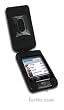 Leather Case for Apple iPod Touch Black With Removable Low Profile Ratchet Clip