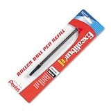 Excalibur Rollerball Pen Refill, Fine Tip, Black Ink PENBFL5BPAK6