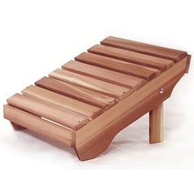 Cedar Adirondack Ottoman - All Things Cedar