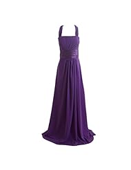 Chiffon 2015 Halter Ruched Lace Evening Dress/Homecoming Dress/Prom Dress/Wedding Party Dress  with a Brush/Sweep Train 