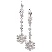 Jewelry : Diamond Starburst Drop Earring, 18k White Gold (T.w 0.75)