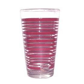 Fiesta Cinnabar Stripe 16-ounce Glass Cooler by Fiestaware