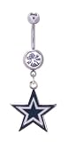 Dallas Cowboys belly button ring