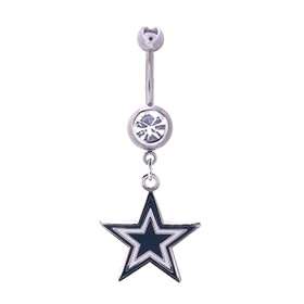 Dallas Cowboys belly button ring