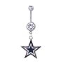Dallas Cowboys belly button ring