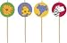 Safari Birthday Party 4 Pack Toothpick Candles