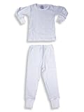 B. Steps - Infant Baby Boys Long Sleeved Cotton Pajamas, White, Lt. Blue