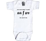 Rebel Ink Baby Infants' For Those About To Walk Short Sleeve Snapsuit Onesies