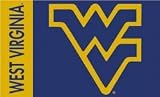 West Virginia Mountaineers - Car Flag W/Wall Brackett Set of 2