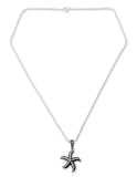 Marcasite pendant necklace, 'Starfish Dance'