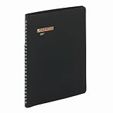 At-A-Glance 6 7/8 x 8 3/4 Inch Black Desk Weekly Appointment Book with Full Weekends (7086505)