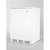 Summit Appliances FF7L 24 Inch Wide All-Refrigerator With Front Mounted Lock - White