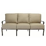 Venice Outdoor Sofa with Cushion - Cannes Gray - Frontgate, Patio Furniture