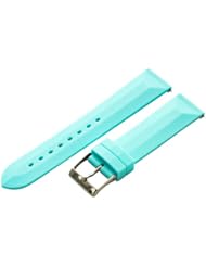 20mm Sky Blue Rubber / Silicone Diver Sport Watch Band Fits All with Quick Release Pins