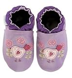 Robeez Chickadee -- Lavender Soft Sole Baby Shoes , 6-12 months