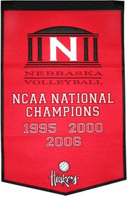 24x36 NEBRASKA LANA DYNASTY VOLLEY BANNE