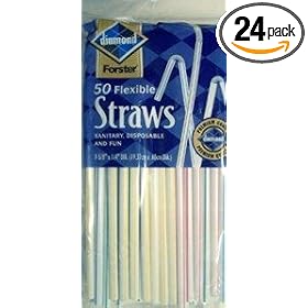 Diamond Flexible Straws (Pack of 24)