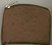 Brown Ostrich Skin Pattern Rosary Case