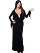 Sexy Morticia Gothic Costume Theatre Costumes Long Black Goth Gown The Addams Family