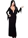 Sexy Morticia Gothic Costume Halloween Costume Long Black Goth Gown The Addams Family
