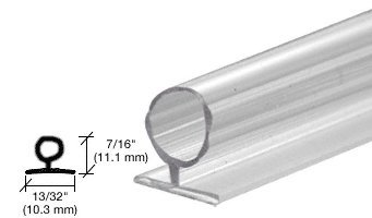 CRL Large Translucent Vinyl Bulb Seal - 98 in long