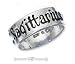 Sterling Silver 7mm Antiqued Sagittarius Zodiac Band Ring - Size 9.0 - JewelryWeb