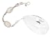 Rutilated Quartz, Smokey Quartz Gemstone Bead Pendulum and Sterling Silver Gemstones with Faceted Lead Crystal Teardrop Shaped Prism, 76mm Prism, 9" Hanging Length, #7405