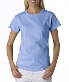 Anvil Organic Ladies' Short Sleeve 100% Organic Cotton Tee - River Blue