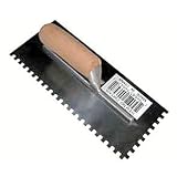 11 x 4-1 2 Inch Notched Trowel - Wood Handle
