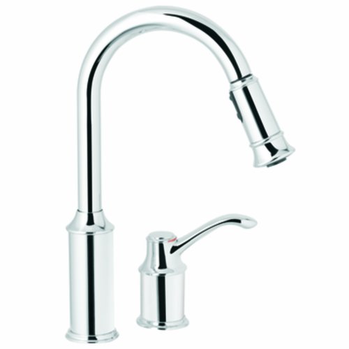 Moen CA7590C Aberdeen One-Handle High Arc Pulldown Kitchen Faucet, Chrome