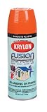 KRYLON K02337001 Fusion For Plastic Spray Paint Gloss Pumpkin orange (PACK OF 6)