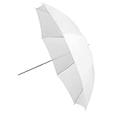 Fotodiox Umb-43-White Fotodiox Premium Grade Studio Umbrella - 43-Inch Shoot Through Translucent Neutral White - Neutral White