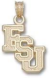 Florida State Seminoles Cascaded FSU Pendant - 14KT Gold Jewelry