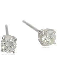 14k White Gold Round Diamond Stud Earrings (1/3 cttw, H-I Color, I1-12 Clarity)