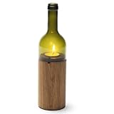 Windlicht WeinLicht Weinflasche Teelichthalter grün