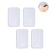 4Pcs Clear Silicone False Eyelash Holder Pads for Eyelash Extensions Tools 3.54' x 2'