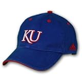 Kansas Jayhawks Adidas Adjustable Hats - Washed