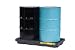Justrite 28655 EcoPolyBlend 24 Gallon Sump, 49" x 25" x 5.5" (LXWXH) Black 2 Drum Modular Accumulation Centers