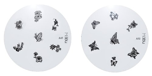 Moyou Nail Art 2 image Plate Bundle- A45+ A52 Preisvergleich