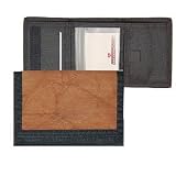 Calgary Flames Leather/Nylon Embossed Tri-Fold Wallet