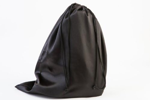 Travel Shoe Bags with Drawstring (Black) -Set of 4 Soft Nylon Shoe Tote Bags.