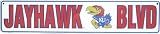 Kansas Jayhawk Blvd Street Sign